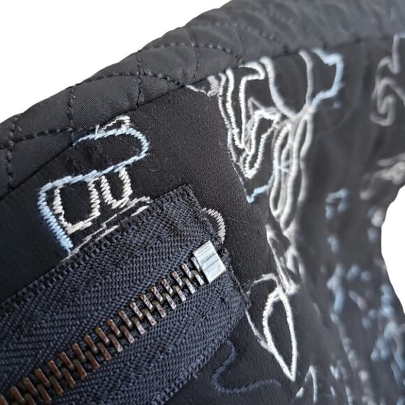 3.1 Phillip Lim Biker Mini Skirt Embroidered Silk Quilted Front Zip - Picture 12 of 12